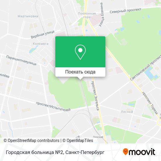 Карта Городская больница №2