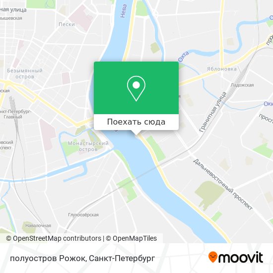 Карта полуостров Рожок