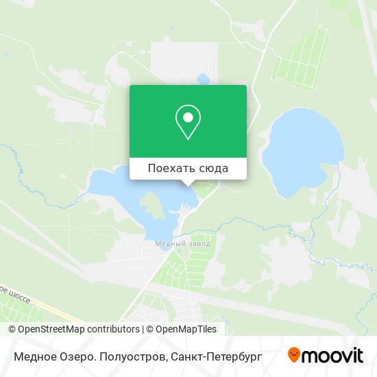 Карта Медное Озеро. Полуостров