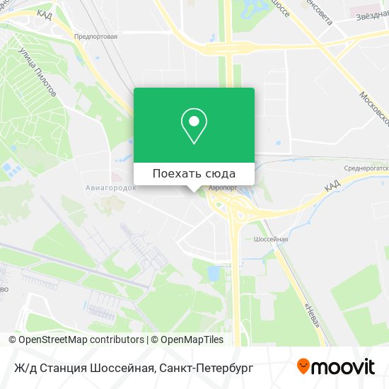 Карта Ж/д Станция Шоссейная
