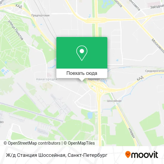 Карта Ж/д Станция Шоссейная