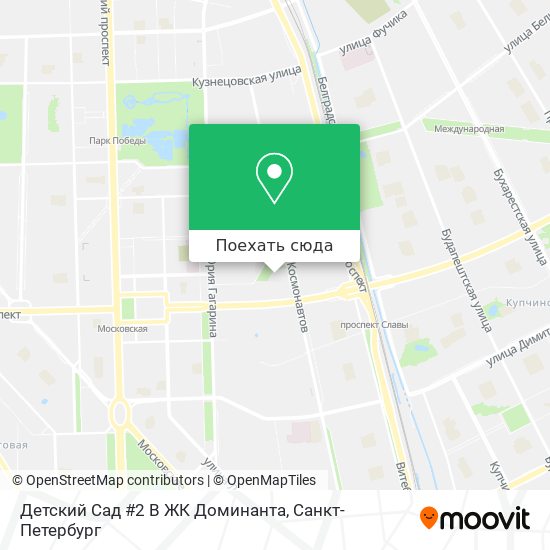 Карта Детский Сад #2 В ЖК Доминанта