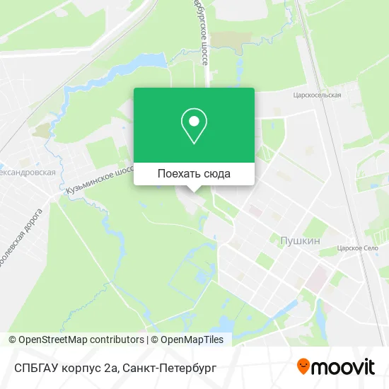 Карта СПБГАУ корпус 2а