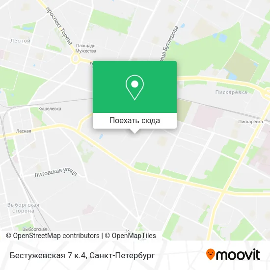 Карта Бестужевская 7 к.4