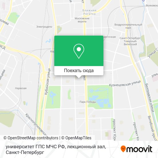 Карта университет ГПС МЧС РФ, лекционный зал