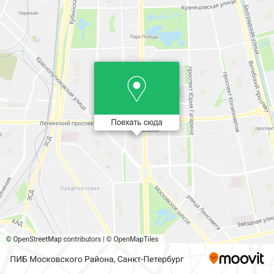 Карта ПИБ Московского Района