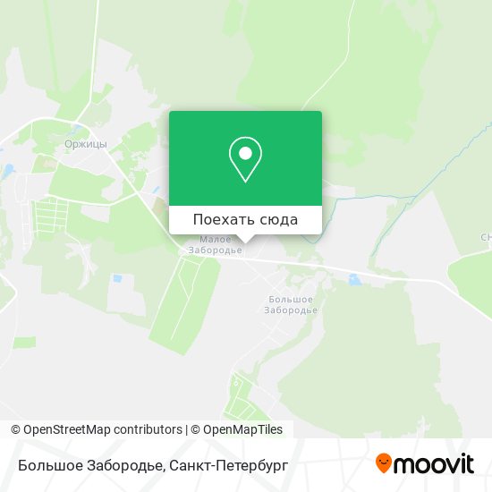 Карта Большое Забородье