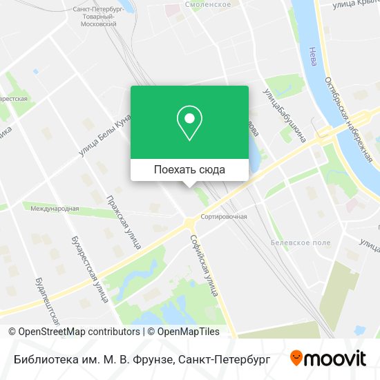 Карта Библиотека им. М. В. Фрунзе
