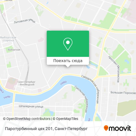 Карта Паротурбинный цех 201
