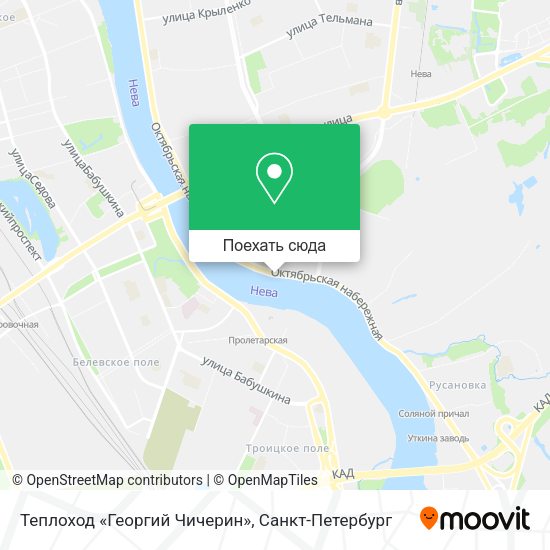 Карта Теплоход «Георгий Чичерин»