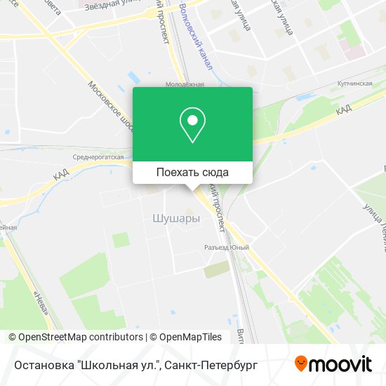 Карта Остановка "Школьная ул."