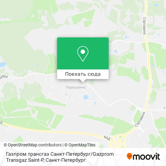 Карта Газпром трансгаз Санкт-Петербург / Gazprom Transgaz Saint-P
