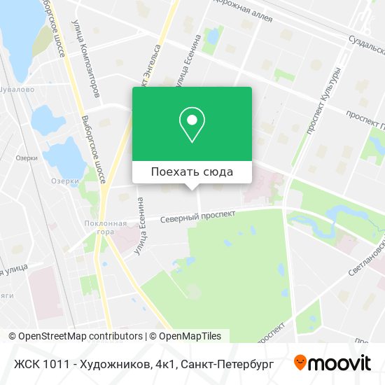Карта ЖСК 1011 - Художников, 4к1