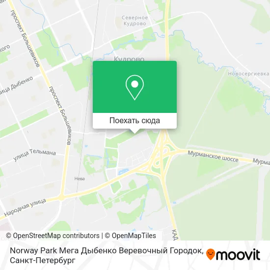 Карта Norway Park Мега Дыбенко Веревочный Городок