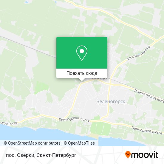 Карта пос. Озерки