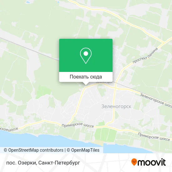 Карта пос. Озерки
