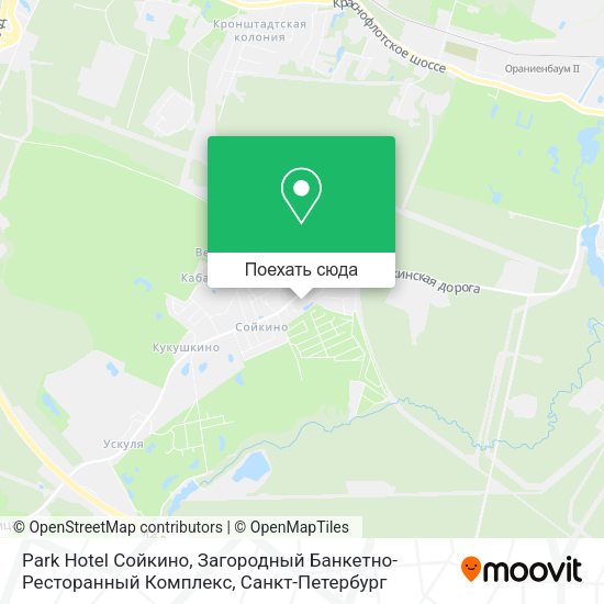 Карта Park Hotel Сойкино, Загородный Банкетно-Ресторанный Комплекс