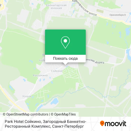 Карта Park Hotel Сойкино, Загородный Банкетно-Ресторанный Комплекс