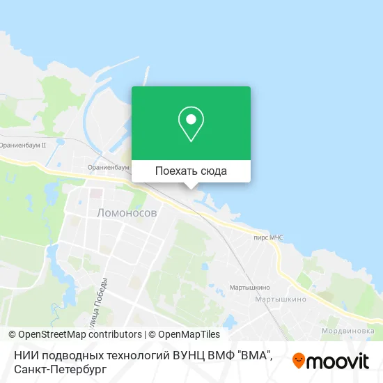 Карта НИИ подводных технологий ВУНЦ ВМФ "ВМА"