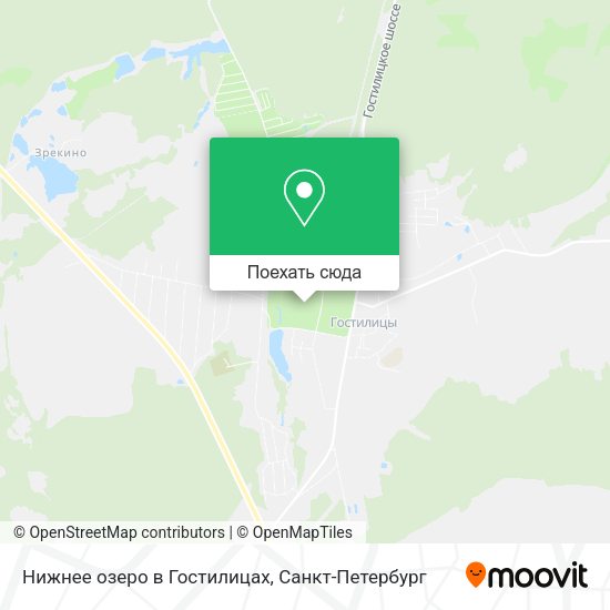 Карта Нижнее озеро в Гостилицах