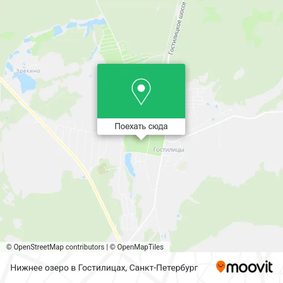 Карта Нижнее озеро в Гостилицах