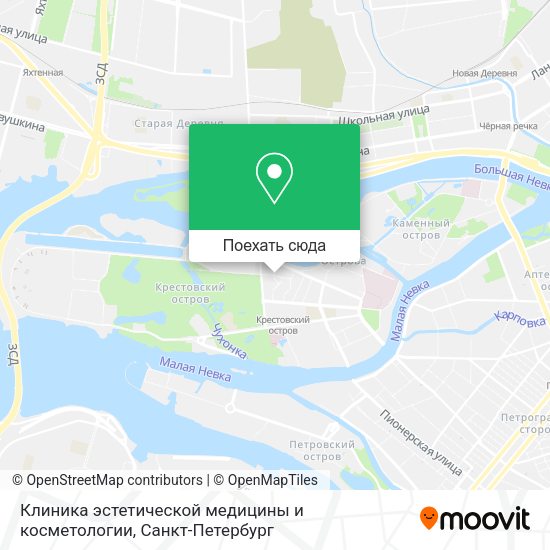 Карта Клиника эстетической медицины и косметологии
