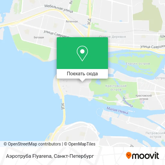 Карта Аэротруба Flyarena