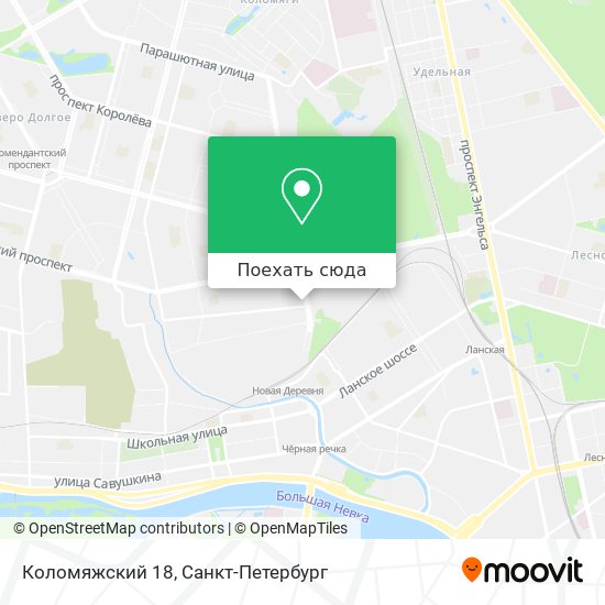 Карта Коломяжский 18