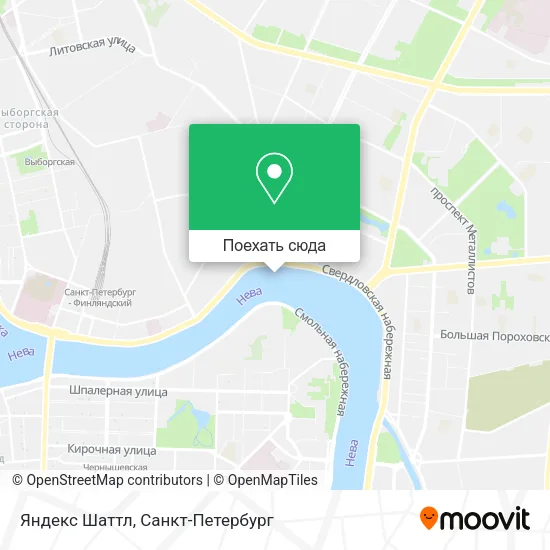 Карта Яндекс Шаттл