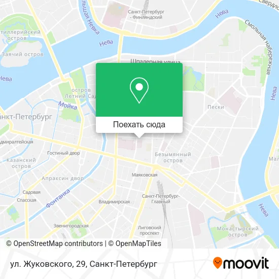 Карта ул. Жуковского, 29