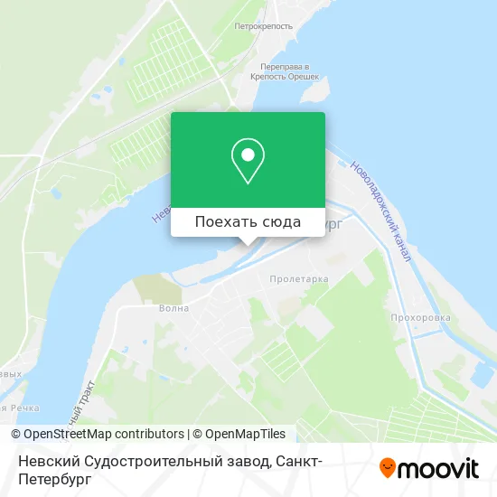 Карта Невский Судостроительный завод