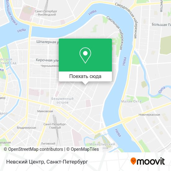 Карта Невский Центр