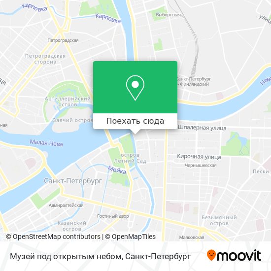 Карта Музей под открытым небом