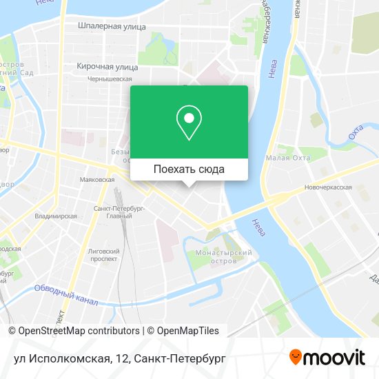 Карта ул Исполкомская, 12