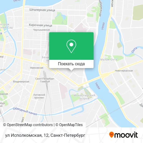 Карта ул Исполкомская, 12