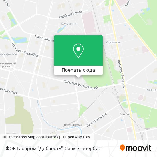 Карта ФОК Гаспром "Доблесть"