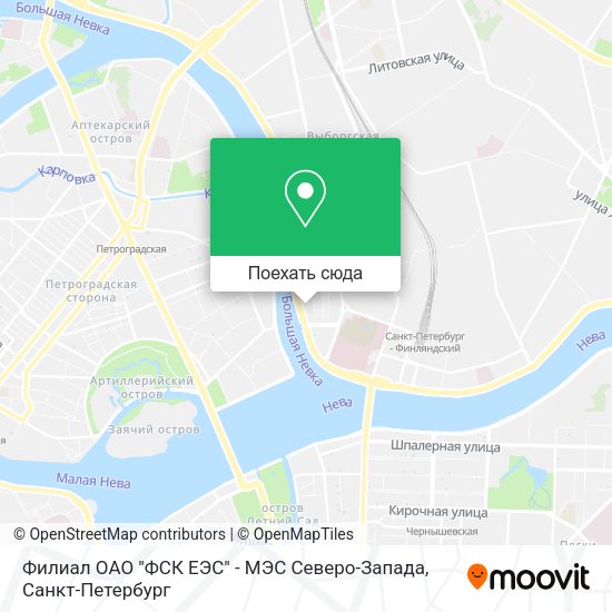 Карта Филиал ОАО "ФСК ЕЭС" - МЭС Северо-Запада
