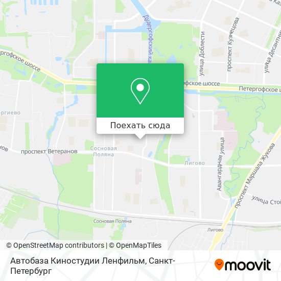 Карта Автобаза Киностудии Ленфильм