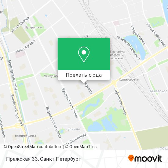 Карта Пражская 33