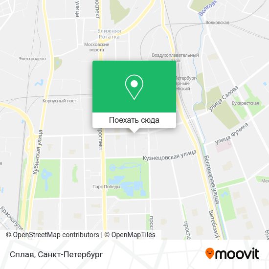 Карта Сплав