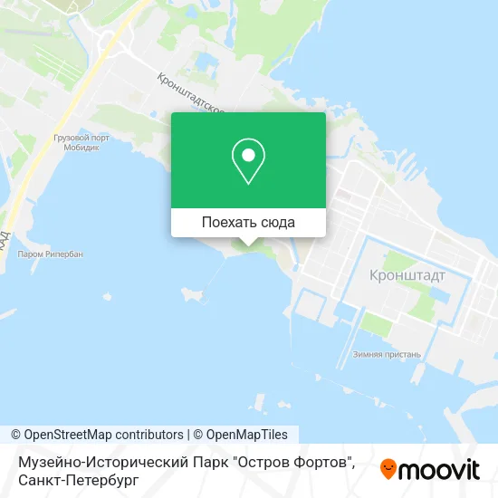 Карта Музейно-Исторический Парк "Остров Фортов"