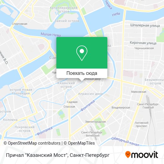 Карта Причал "Казанский Мост"