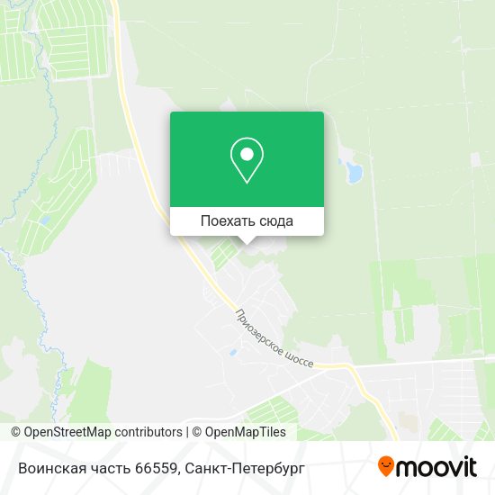 Карта Воинская часть 66559