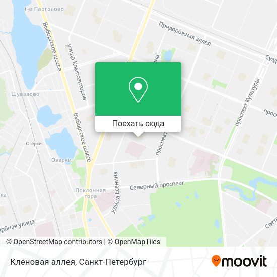 Карта Кленовая аллея