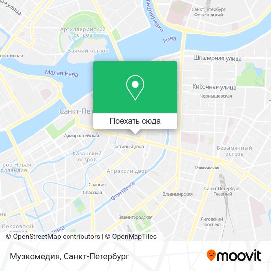 Карта Музкомедия