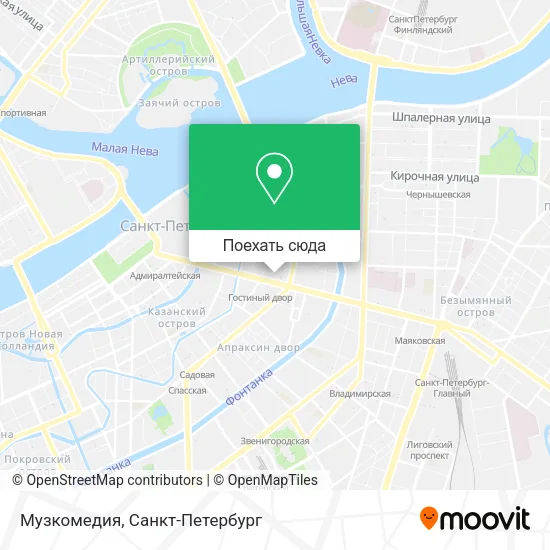 Карта Музкомедия