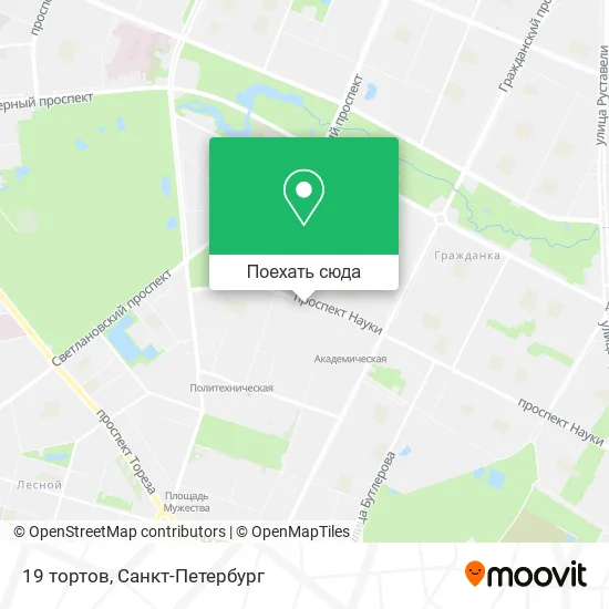 Карта 19 тортов