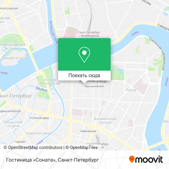 Карта Гостиница «Соната»