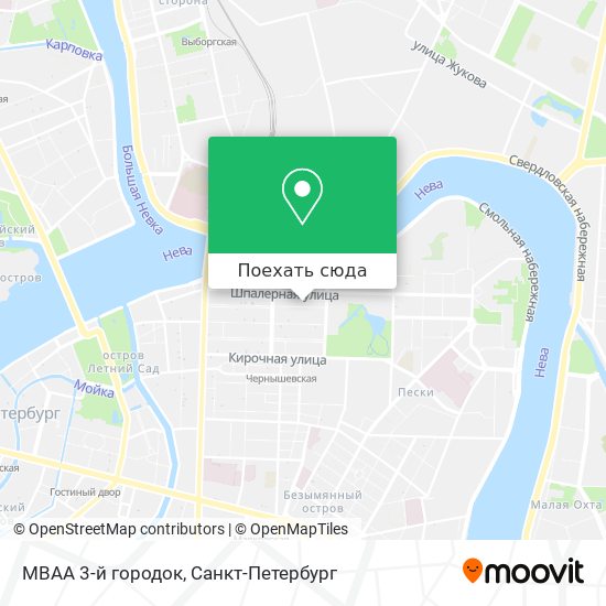 Карта МВАА 3-й городок