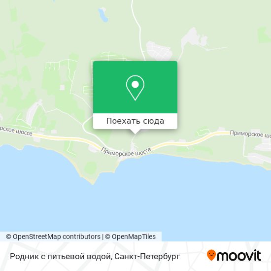 Карта Родник с питьевой водой